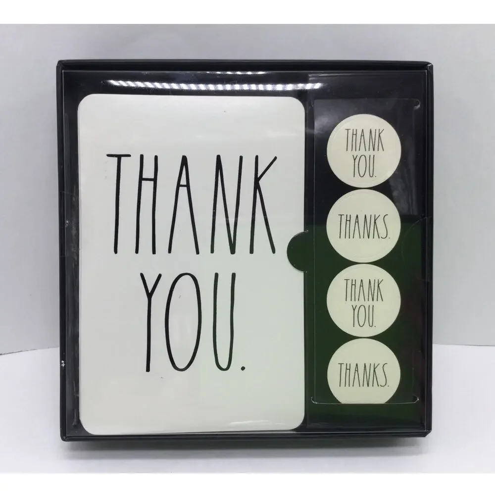 Thank you Cards Blank Variety Destash lot of 34 Rae Dunn